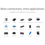 ORICO W5P-U3-30 4-Port USB 3.0 Desktop HUB with 30cm Micro USB Cable Power Supply, W5P-U3-30 Black
