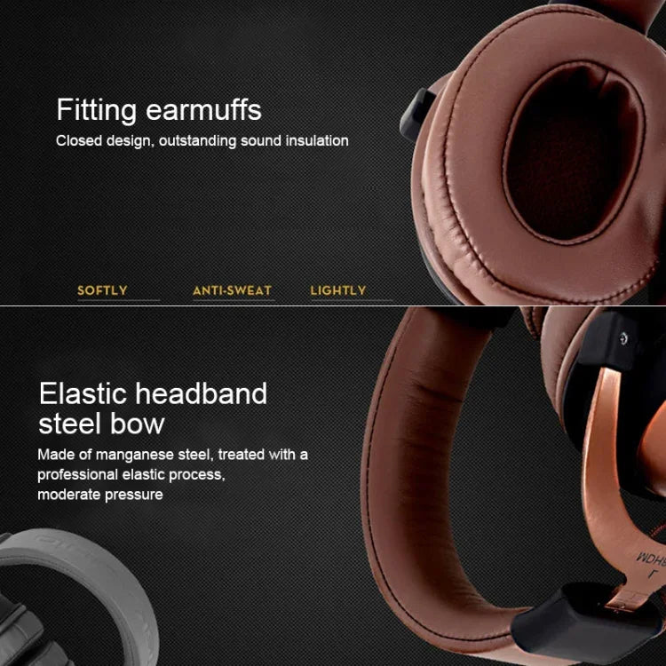 ISK MDH8500 Fully Enclosed Dynamic Stereo Monitor Wired Headset Noise Canceling Studio Headphone