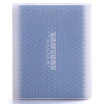 PT500 Scratch-resistant All-inclusive Portable Hard Drive Silicone Protective Case for Samsung Portable SSD T5, with Vents, Red, White, Black, Blue