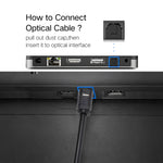 1m OD4.0mm Toslink Male to 3.5mm Mini Toslink Male Digital Optical Audio Cable, 1m