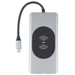 14 in 1 Type-C Docking Station with Wireless Charging(1000M Network Port), 14 in 1