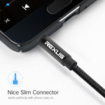 REXLIS 3629 3.5mm Male to Male Car Stereo Gold-plated Jack AUX Audio Cable for 3.5mm AUX Standard Digital Devices, Length: 1.8m, Length: 1.8m