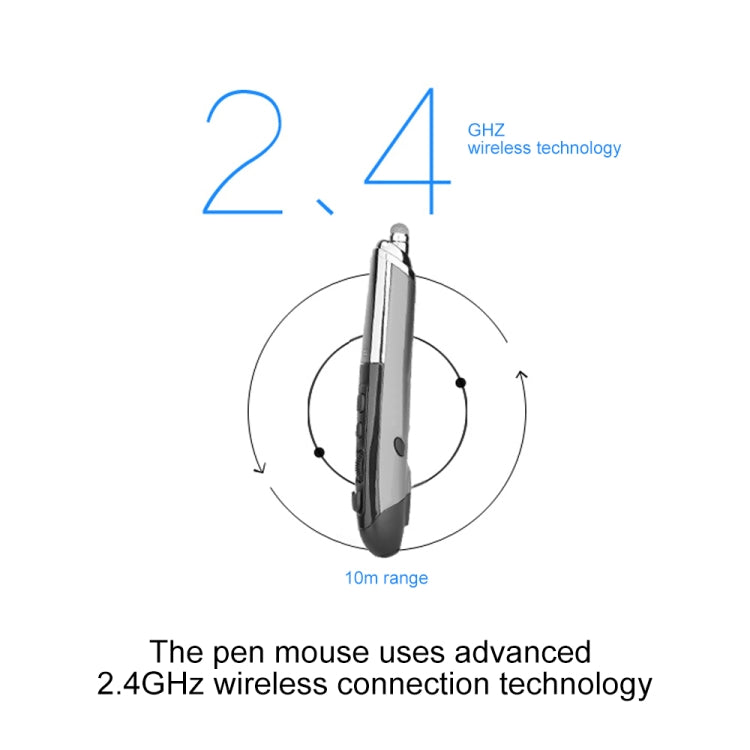 PR-08 6-keys Smart Wireless Optical Mouse with Stylus Pen & Laser Function, Laser Function Grey, Laser Function Blue, Laser Function Red, Laser Function White, Laser Function Black