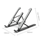 Laptop Stand Desktop Raise Bracket Cooling Base Lifting Holder Foldable, Pro-8