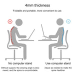 Portable Adjustable Laptop Stand Desktop Lifting Height Increase Rack Folding Heat Dissipation Holder, Style: Fan, Style: Fan