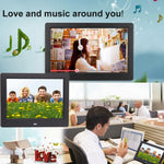 AC 100-240V 8 inch TFT Screen Digital Photo Frame with Holder & Remote Control, Support USB / SD Card Input, 8 inch TFT