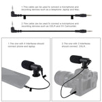 PULUZ U/C Shape Portable Handheld DV Bracket Stabilizer + Video Shotgun Microphone Kit with Cold Shoe Tripod Head  for All SLR Cameras and Home DV Camera, Bracket Kits + Mic