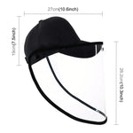 50 PCS Anti-Saliva Splash Anti-Spitting Anti-Fog Anti-Oil Protective Baseball Cap Mask Removable Face Shield, Baseball Cap Mask 50 Pack, 50 PCS Baseball Cap Mask/Red