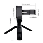 PULUZ Smartphone Fixing Clamp 1/4 inch Holder Mount Bracket + Grip Folding Tripod Mount Kits for DJI OSMO Pocket / Pocket 2, Clamp+Tripod