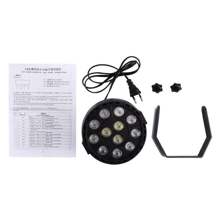 with LED Display, Master / Slave / DMX512 / Auto Run Modes, US Plug, US Plug