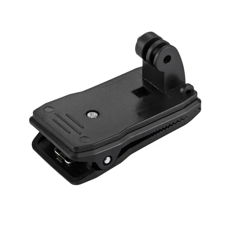 PULUZ 360 Degree Rotating Backpack Hat Rec-mounts Quick Release Clamp Mount for GoPro, Insta360, DJI and Other Action Cameras, Hat Rec-mount