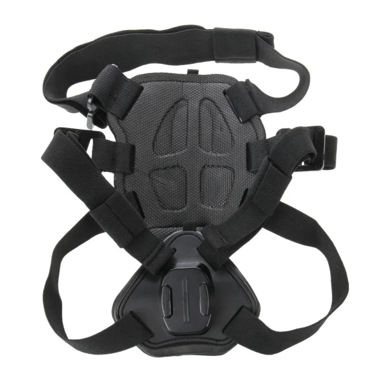PULUZ Hound Dog Fetch Harness Adjustable Chest Strap Mount for GoPro, Insta360, DJI and Other Action Cameras, Dog Chest Strap
