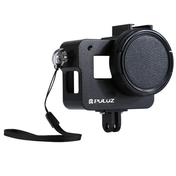 PULUZ Housing Shell CNC Aluminum Alloy Protective Cage with Insurance Frame & 52mm UV Lens for GoPro HERO(2018) /7 Black /6 /5, For HERO6 /5 Pull Frame, For HERO5 Pull Frame