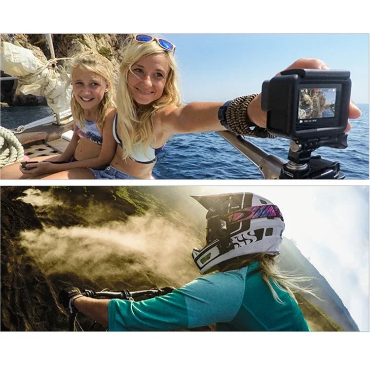 PULUZ ABS Plastic Housing Shell Frame Mount Protective Case Cage with Pedestal and Long Screw for GoPro HERO(2018) /7 Black /6 /5, For GoPro HERO6 /5
