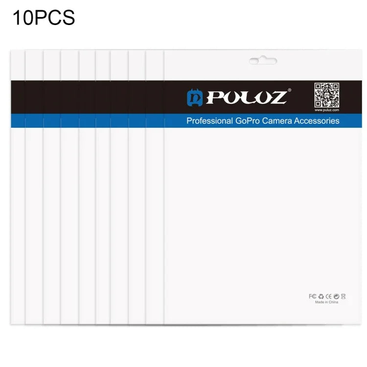 10 PCS PULUZ 33cm x 23.5cm Hang Hole Clear Front White Pearl Jewelry Zip Lock Packaging Bag(Size: XL), Size: XL