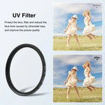 PULUZ 52mm UV Lens Filter for GoPro HERO12 Black /11 Black Mini /11 Black /10 Black /9 Black, with Adapter Ring, UV Filter