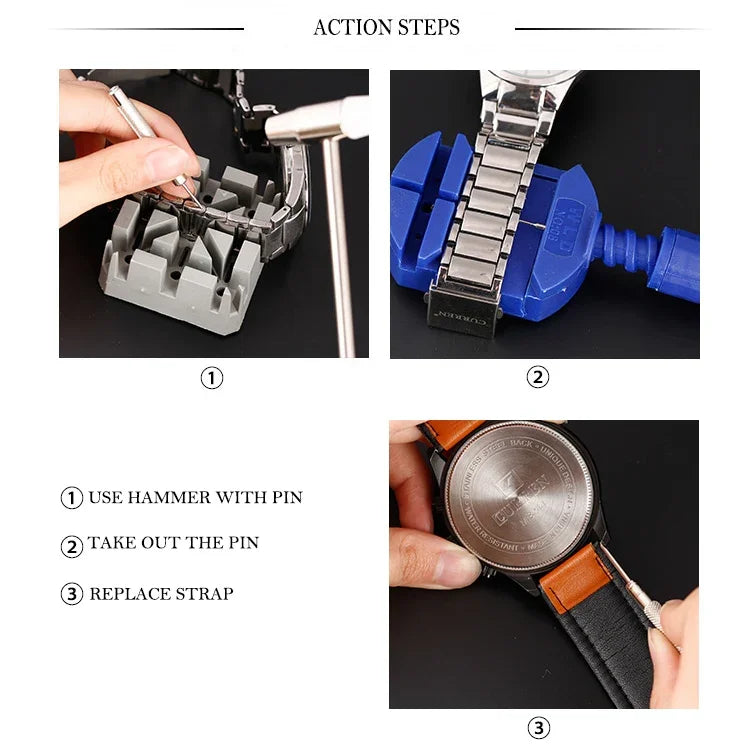 20 Sets of Watch Repair Tools Set Screwdrivers Case Opener, 20 in 1
