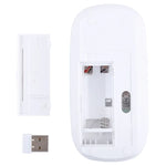 2.4GHz Wireless Ultra-thin Laser Optical Mouse with USB Mini Receiver, Plug and Play