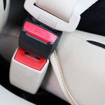 2 PCS Universal Car Seat Belt Extension Buckle, (Black), (Khaki), (Grey)