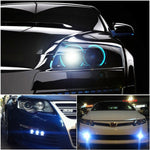 2 PCS  22.5mm 2W 200LM White + Yellow Light 4 LED SMD 5630 Eagle Eye Car Steering Light Daytime Running Light, 0
