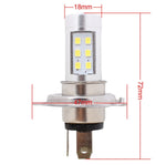 H4 4.2W 630LM White Light 21 LED 2835 SMD Car Headlamp Bulb, Constant Current, DC 12-24V, H4 4.2W