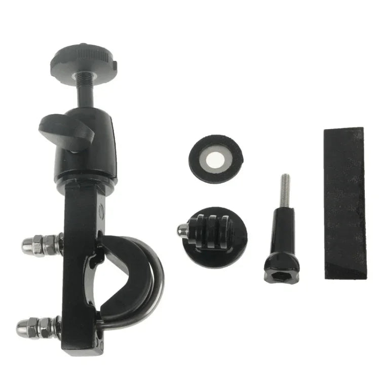 Handlebar Seatpost Big Pole Mount Bike Moto Bicycle Clamp with Tripod Mount Adapter & Screw for GoPro, Insta360, DJI and Other Action Cameras, Moto Bicycle Clamp