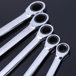 Professional Double-head Ratchet Wrench Set, 5 PCS/Set
