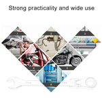 8mm Dual-use Opening Plum Ratcheting Angled Wrench , Length: 13.8cm, 8mm
