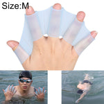Silicone Swimming Web Fins Hand Flippers Training Gloves, M, Size: M Blue, Size: M Magenta