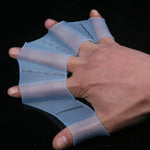 Silicone Swimming Web Fins Hand Flippers Training Gloves, M, Size: M Blue, Size: M Magenta