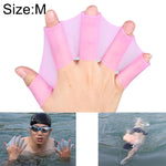Silicone Swimming Web Fins Hand Flippers Training Gloves, M, Size: M Blue, Size: M Magenta