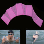 Silicone Swimming Web Fins Hand Flippers Training Gloves, M, Size: M Magenta, Size: M Blue