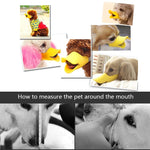 Cute Duck Mouth Shape Silicone Muzzle for Pet Dog, Size: S, S  Yellow, S  Pink, S  Coffee