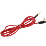 1.2m Aux Audio Cable 3.5mm Elbow Male to Straight  Male, Compatible with Phones, Tablets, Headphones, MP3 Player, Car/Home Stereo & More
