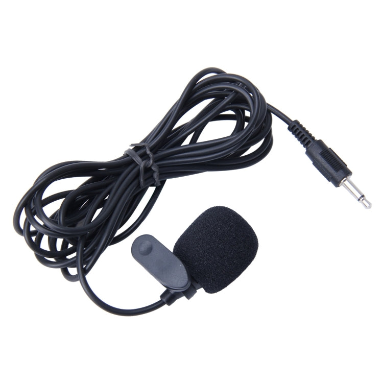 Car Audio Microphone 3.5mm Jack Plug Mic Stereo Mini Wired External Clip Microphone Player for Auto DVD Radio, Cable Length: 2.1m, Clip