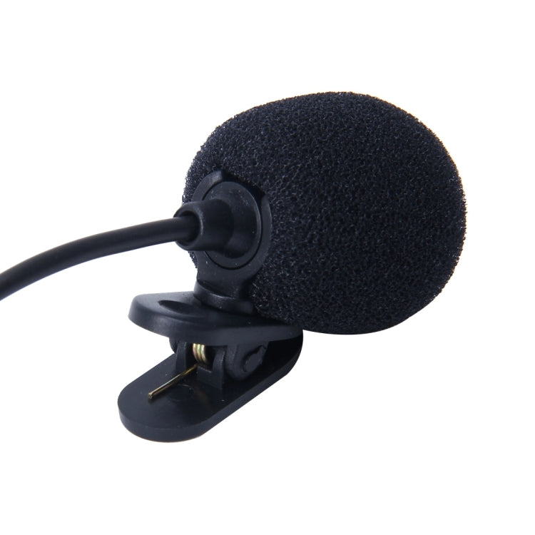 Car Audio Microphone 3.5mm Jack Plug Mic Stereo Mini Wired External Clip Microphone Player for Auto DVD Radio, Cable Length: 2.1m, Clip