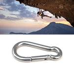 M7 Stainless Steel Carabiner Spring Hook Multi-tool Mountaineering Buckle Lock Camping Hook Rope, Inner Diameter: 6.84mm, M7