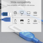 USB 2.0 AM to AF Extension Cable, Length: 10m, AM to AF, Length: 30cm