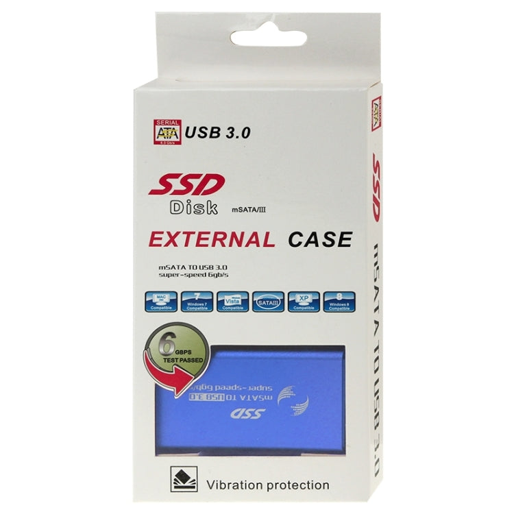 6gb/s mSATA Solid State Disk SSD to USB 3.0 Hard Disk Case