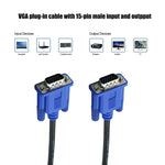 1.8m High Quality VGA 15Pin Male to VGA 15Pin Male Cable for LCD Monitor / Projector, 1.8m