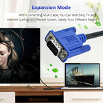 3m High Quality VGA 15Pin Male to VGA 15Pin Male Cable for LCD Monitor / Projector, 3m