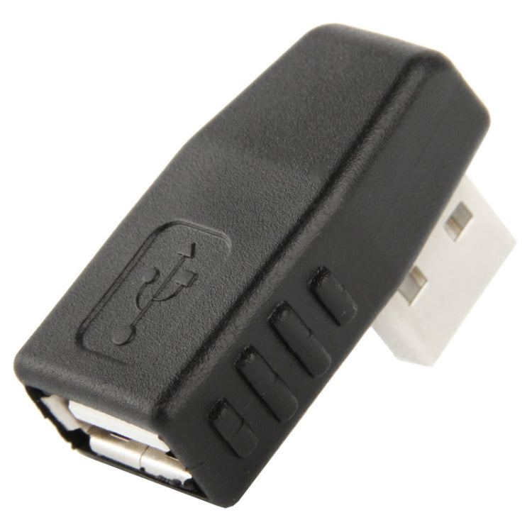 USB 2.0 AM to AF Adapter with 90 Degree Angle, Support OTG Function, 90 Degree Lelf Angled, 90 Degree Right Angled
