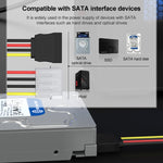 4 Pin IDE to Serial ATA SATA Power Cable Adapter (15cm), Material: Al+Mg, 4 PIN IDE to SATA