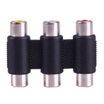 Female to Female AV 3 RCA Audio Video Coupler Adapter, 3 RCA AV Female to Female