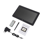12.0 Inch LED Display Multi-media Digital Photo Frame with Holder / Music & Movie Player / Remote Control Function, Support USB / SD, Built in Stereo Speaker, 12.0 Inch