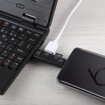 D-188 3 in 1 TF & USB to Micro USB & Type-C Card Reader OTG Adapter Connector