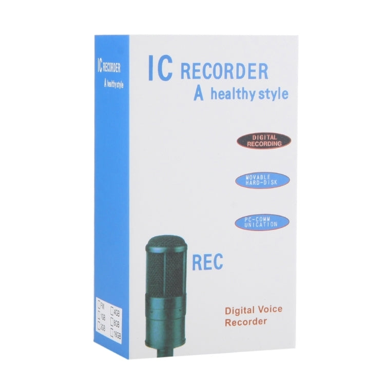 4GB Digital Voice Recorder Dictaphone MP3 Player, Support Telephone Recording, VOX Function(Black)