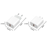M117 2.4A Single USB Port Flash Charger Travel Charger, EU Plug, Single USB