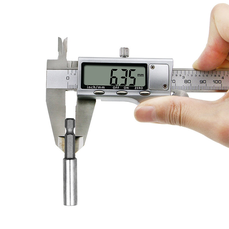 5 PCS 1/4 Electric Batch Head High Magnetism Connecting Rod Pistol Drill Extension Rod Sleeve Fast Turning Joint, Length: 100mm, 100mm Joint