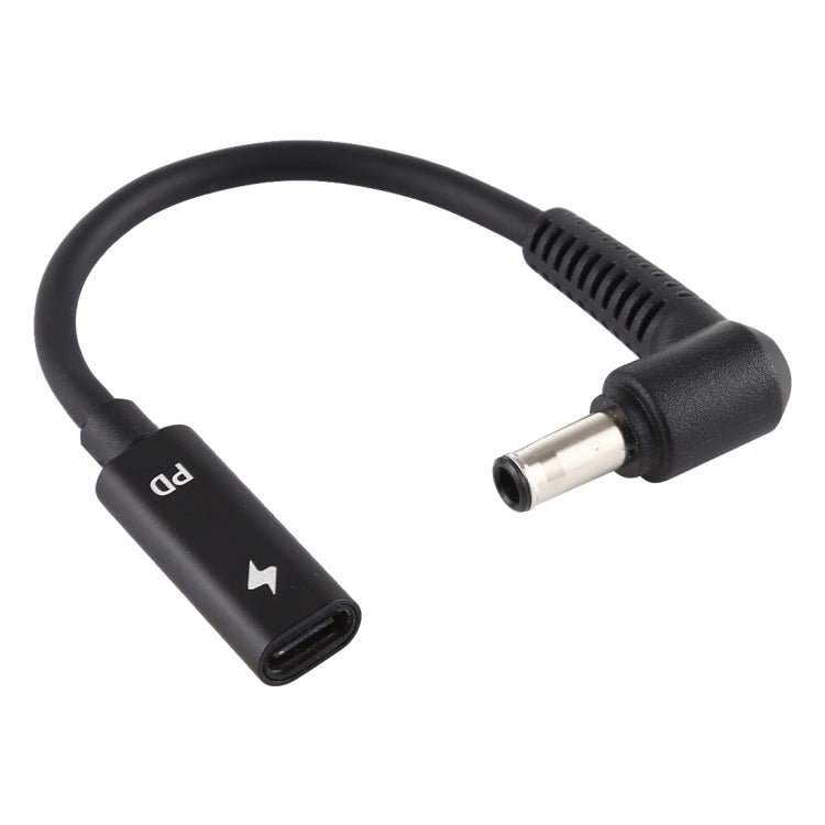 DP 5.0 x 1.0mm to Type-C Female Power Adapter Charger Cable